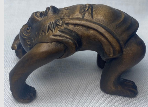 Netsuke antico demone scimmia