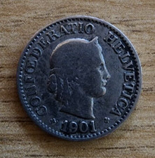 Svizzera 1901 10 rappen - 1901,