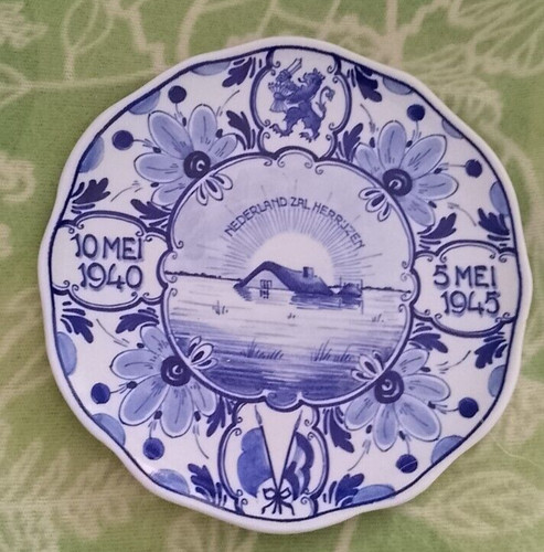 Piattino ceramico delfts blauw - piattino,
