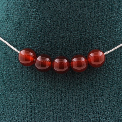 Collana perle agata - 5,