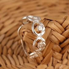 Anello Claddagh Argento Sterling 925 Solido Varie Taglie Scatola Gioielli Celtici