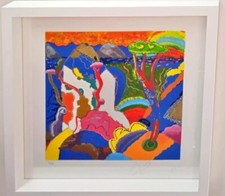 Paesaggio in blu   Luca Alinari  Opera incorniciata 