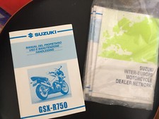 MANUALE USO E MANUTENZIONE SUZUKI GSX-R 750 2000-2003  / OWNER'S MANUAL