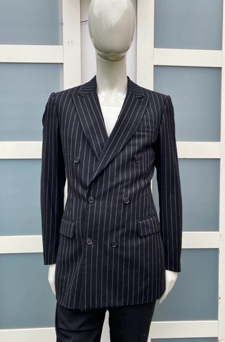 Blazer gessato doppiopetto