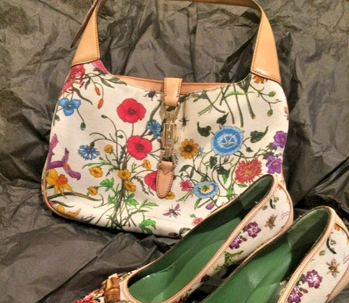Borsa mano gucci flora - borsa,
