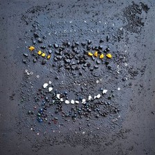 LUCIO FONTANA 069- MERAVIGLIOSA RIPRODUZIONE  - TELA 50x50