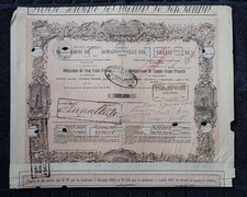 ANTIQUE 500 FRENCH FRANCS BOND