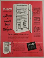 Pubblicità Stampa 1949 Philco