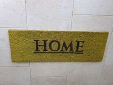 Zerbino ingresso in Cocco ne colore verde con scritta HOME 75cm x 26 cm
