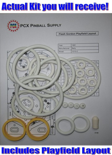 Kit anello gomma flipper - , bally