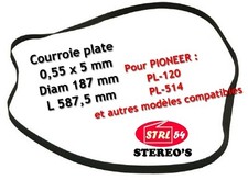 Courroie HQ platine disque 187