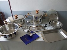 SET DI PENTOLE MARCA CIEFFE TERMORADIANTI IN ACCIAIO INOX 18/10