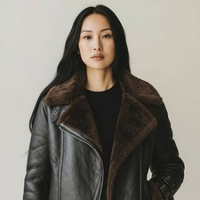 Giacca donna in vera pelle di