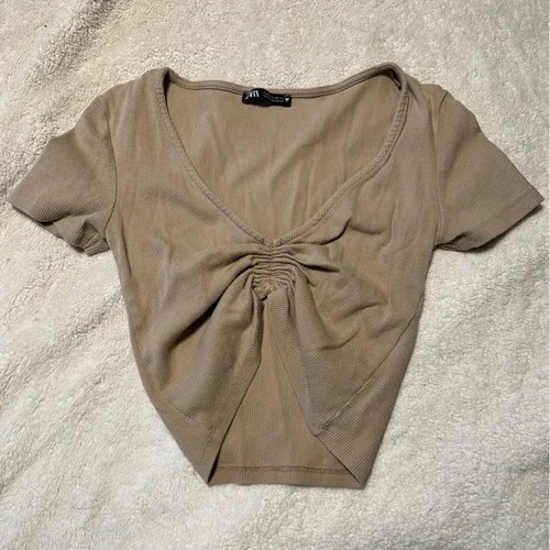 Crop top zara - top, manica