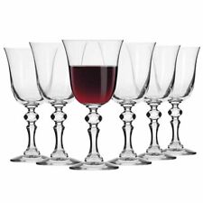 Krosno Piccoli Bicchieri Calice Vino Rosso | Set 6 | 250 ml | Lavastoviglie
