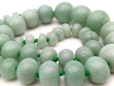 FLUORITE COLLANA CON PERLE PIATTE DI PIETRA NATURALE - GRAMMI 115