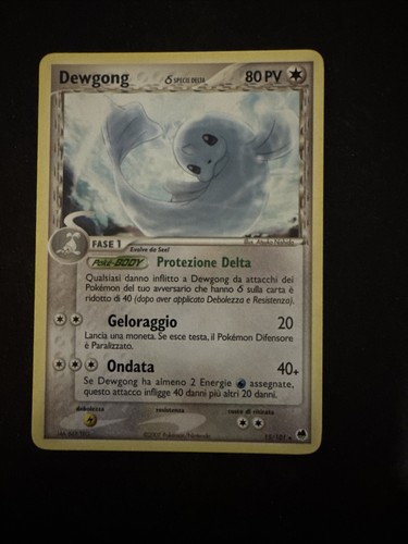 Carta dewgong 101 specie - carta,
