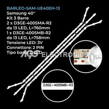 KIT 3 BARRE DA 13 LED TV