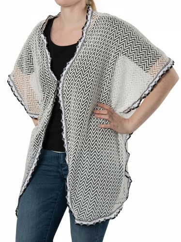 Poncho stile uncinetto - in,