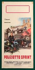 LOCANDINA POLIZIOTTO SPRINT AUTO CAR MERLI MASSI FERRARI 250 GT 1962  CULT