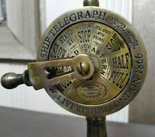 Bellissima antica campana ad anello in ottone per sala macchine telegrafo...