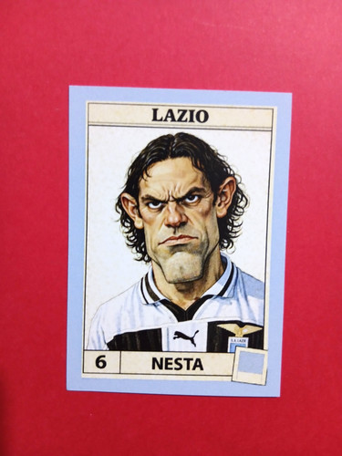 Figurina caricatura calciatori - figurina,