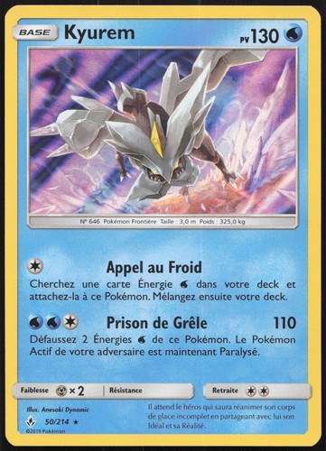 Carte pokémon kyurem - pokémon, 50/214