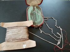 Catena Collana Argento Torscion Vecchia  Manifattura  Venduta a Metro x Gioielli