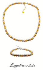 Collana bracciale donna sfere - collana,