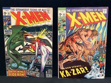 X-MEN #’s 61 (Sauron), 62 (Ka-Zar) Lotto X2 - Silver Age, 1969