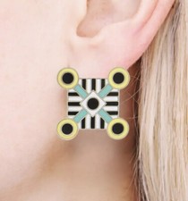 Orecchini smaltati vintage