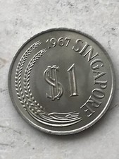 Scegli SINGAPORE 1 DOLLARO dal 1967 AL 1997 REPUBLIC OF SINGAPORE FIORI LEONE