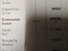 commutatore ape piaggio ac3