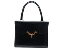 BORSA VINTAGE HERMES VASCO CORDELIERE NODO IN PELLE SCATOLA NERA BORSA IN PELLE