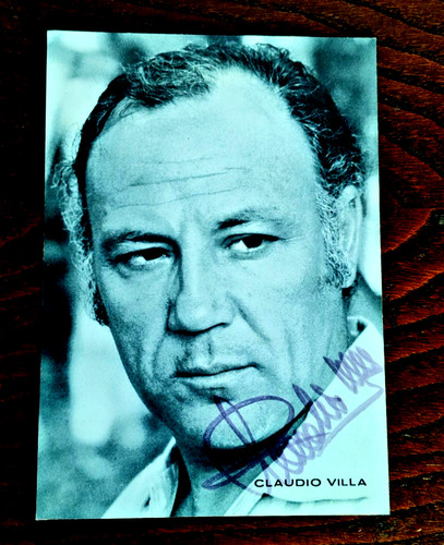 Claudio villa autografo - villa, su