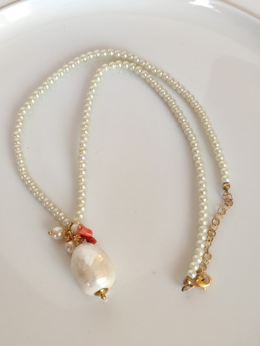 Collana donna perle con - collana,