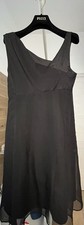Max Mara vestito In Pura Seta Nero Elegante Tg 44  Costato 485 Euro