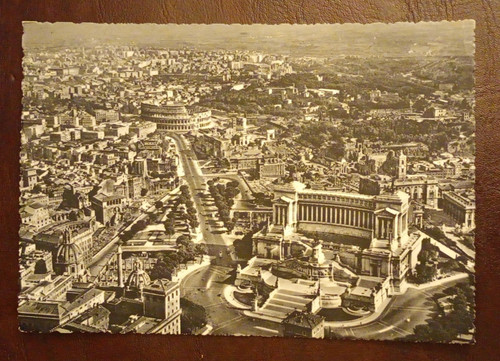 Cartolina roma monumento - roma,