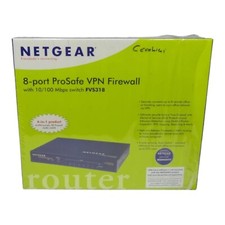 NETGEAR FVS318 ProSafe VPN Firewall Switch 12.5 Mbs LAN modem router 8 porte