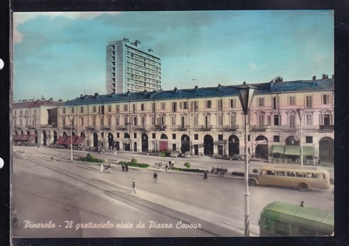 Cartolina pinerolo grattacielo - cartolina,