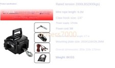 Verricello elettrico portatile