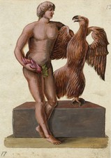 Ganimede con l'aquila scultura
