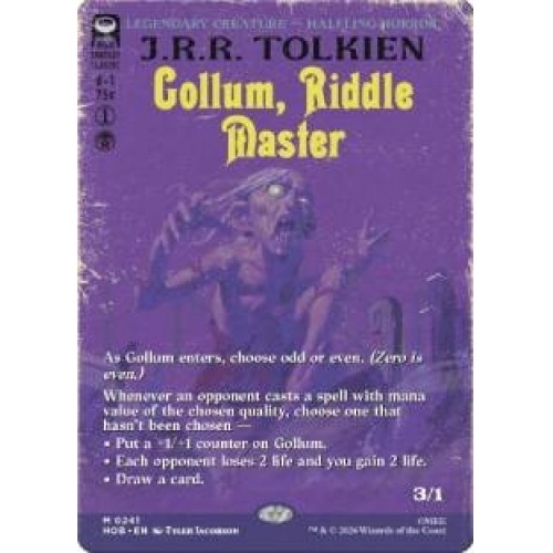Prevendita gollum riddle - gollum,,