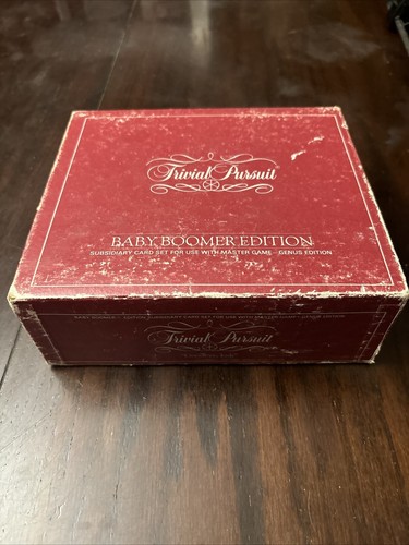 Trivial pursuit baby boomer - trivial,