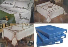 Tris Cantù in puro lino Bellora 2c Corredi Tovaglia 12 posti Lenzuola Copriletto