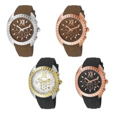 Orologio Cronografo Pierre Cardin PC105941F Acciaio Gomma Nero Marrone Oro