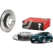 Kit Coppia Dischi Freno Brembo Posteriore per FIAT GRANDE PUNTO