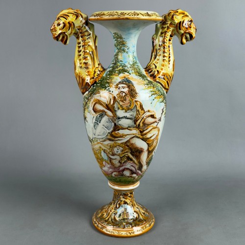 Antico vaso albisola grande - vaso,