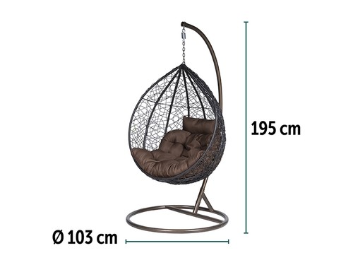 Poltrona sospesa rattan - poltrona,