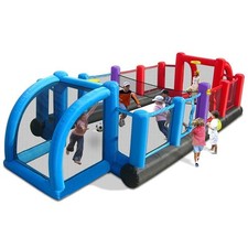Campo Campetto da Basket Calcio Calcetto Giostra Gonfiabile con Pompa Inclusa